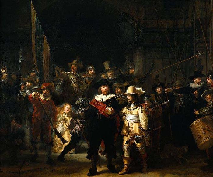 REMBRANDT Harmenszoon van Rijn The Night Watch or The Militia Company of Captain Frans Banning Cocq